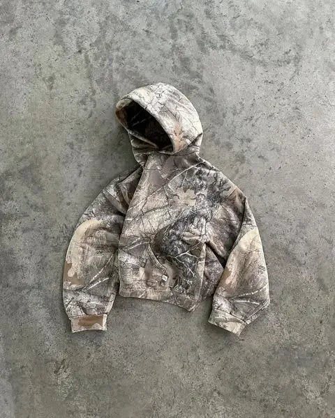 Y2K Streetwear Ensemble hoodie + Camo Pants